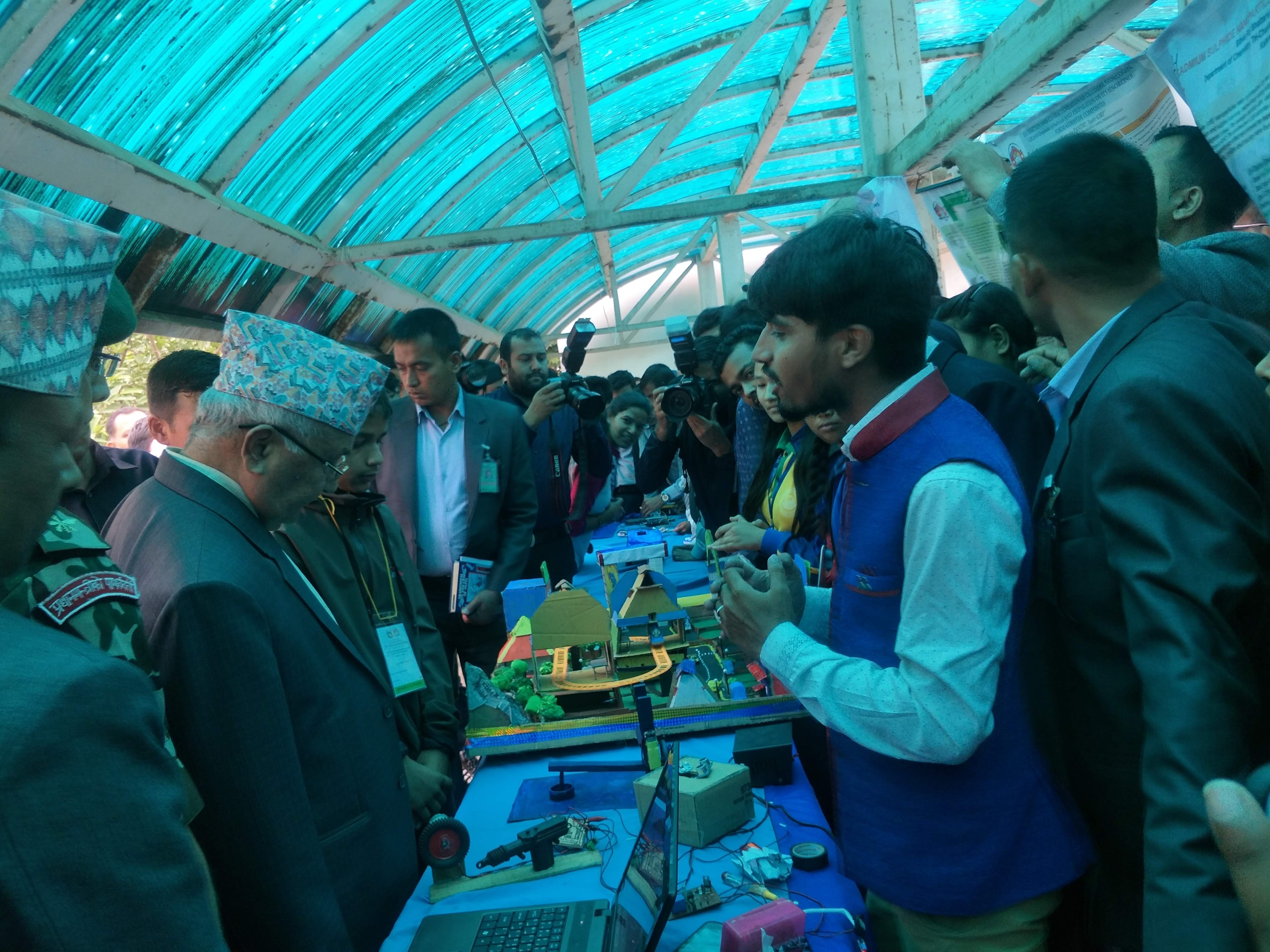 Presenting Projects to Prime Minister of Nepal